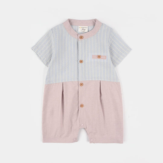 Infant Boys Jersey/Terry Romper 287-044 -BLUE