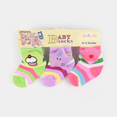 Character Baby Socks 3PCs Set | 0-12M