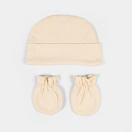 Baby Swaddle with Cap & Mittens Set