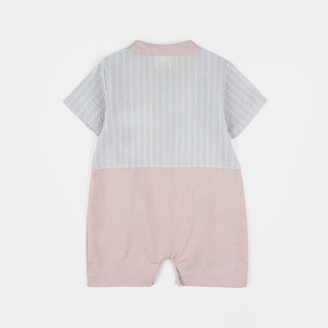 Infant Boys Jersey/Terry Romper 287-044 -BLUE