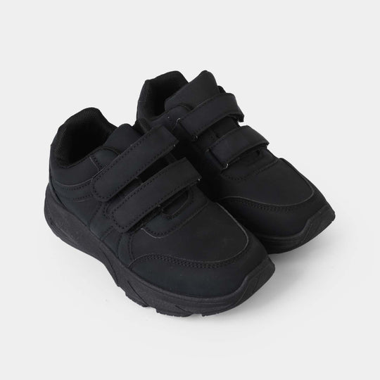 Boys School Shoes ST-57-BLACK