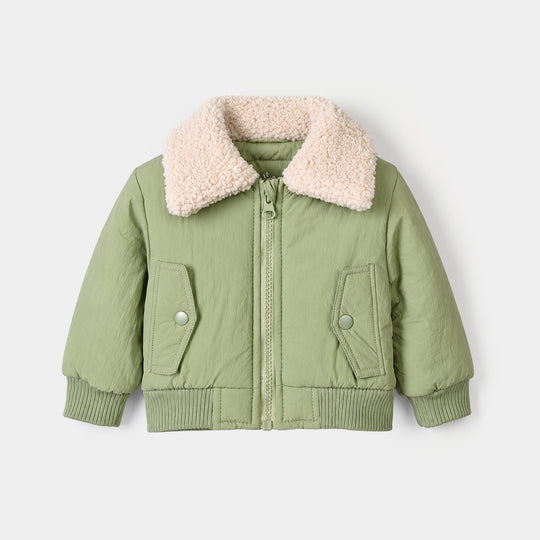 Infant Boys Puffer Jacket Green Forest-Green