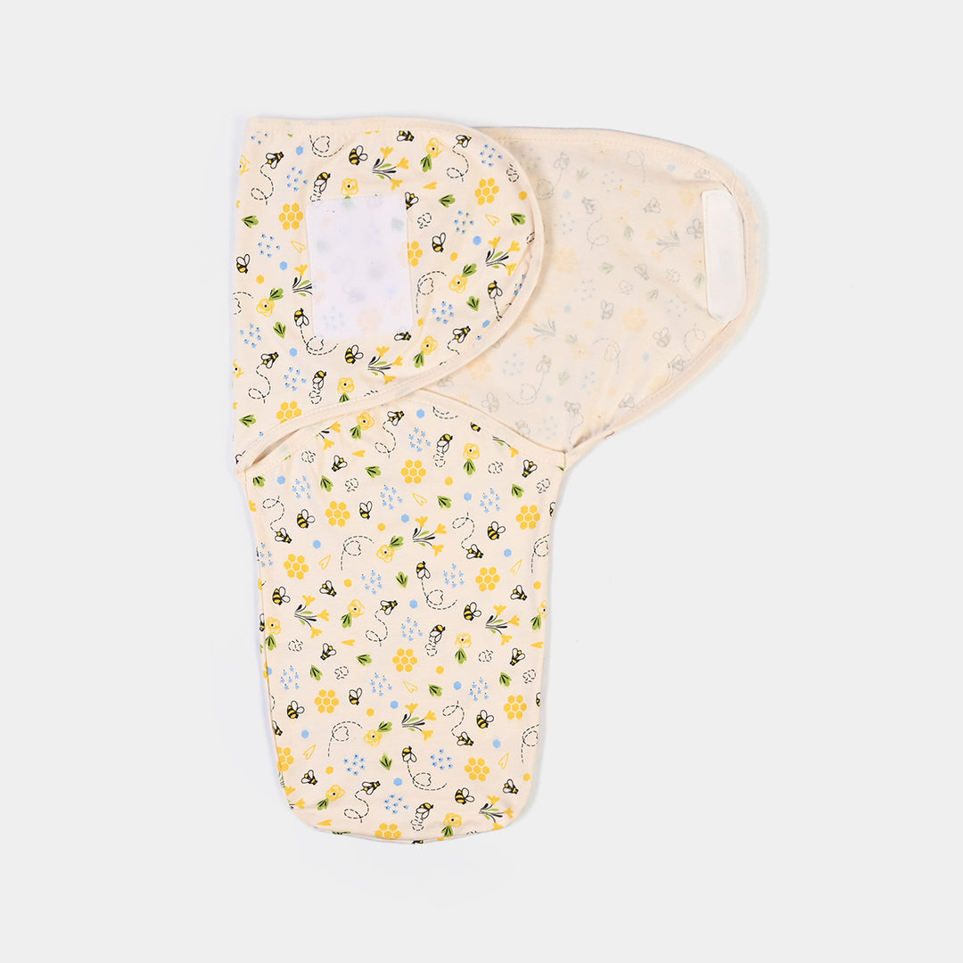 Baby Swaddle with Cap & Mittens Set