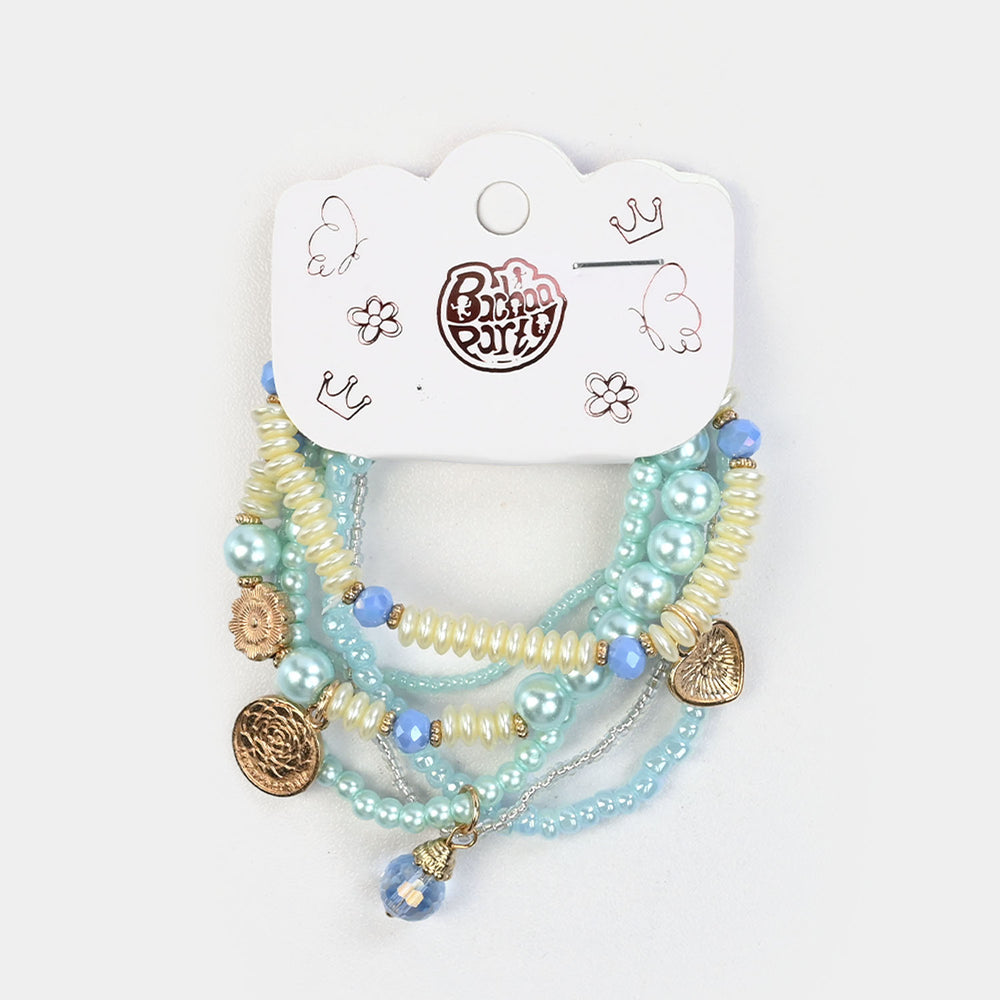 Fancy Crystal Beaded Bracelet for Girls