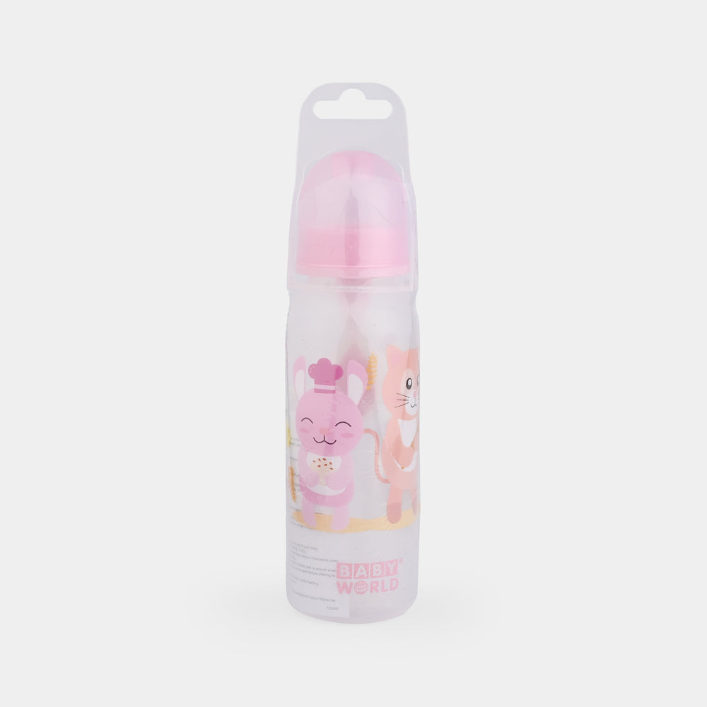 Cereal Feeder Bottle Round 80Z 8045 Pink