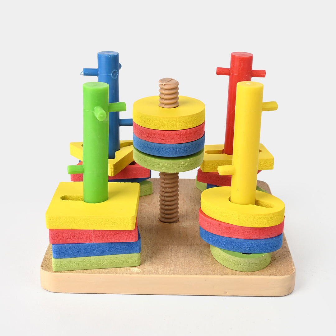 Five Sets of Column Blocks – Educational Wooden Shape
