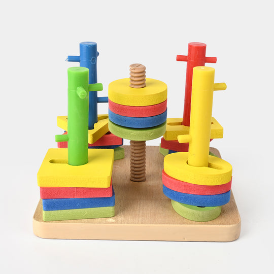 Five Sets of Column Blocks – Educational Wooden Shape