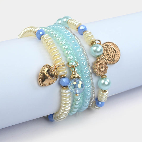 Fancy Crystal Beaded Bracelet for Girls