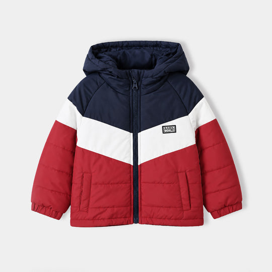 Boys Polyester Puffer Jacket Urban World-RED