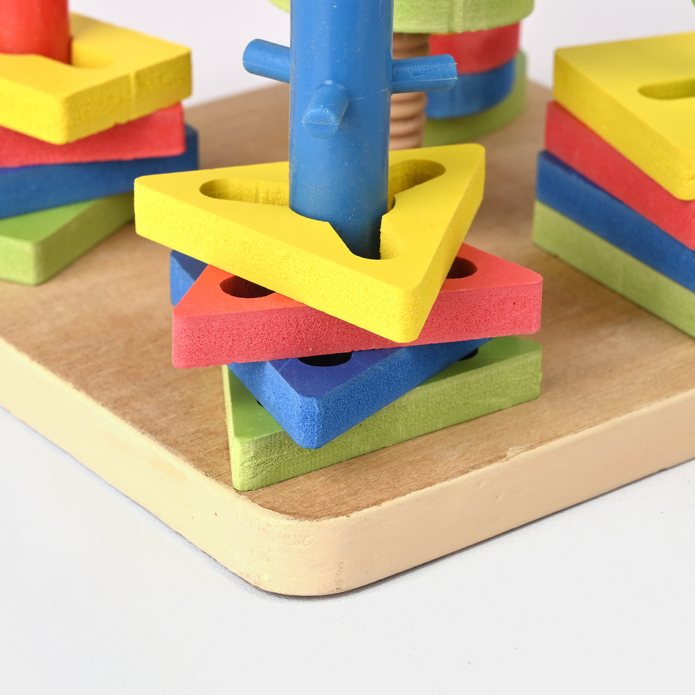 Five Sets of Column Blocks – Educational Wooden Shape