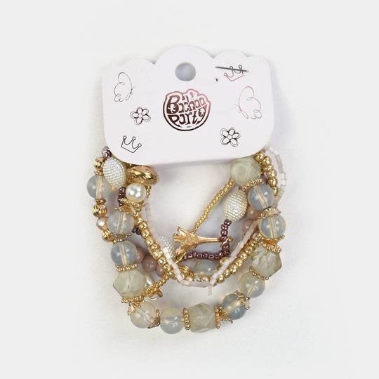 Fancy Crystal Beaded Bracelet for Girls