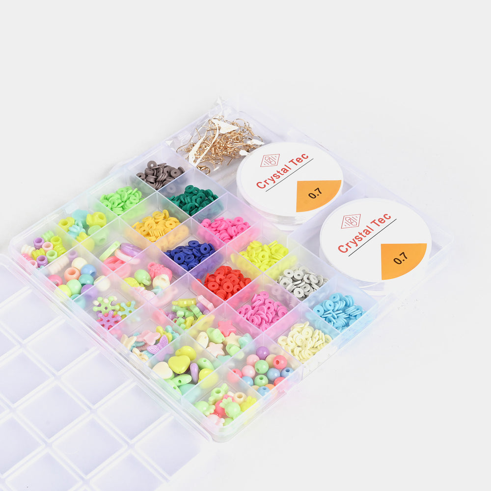 Girls Beads Set For Creative Play With Scissor