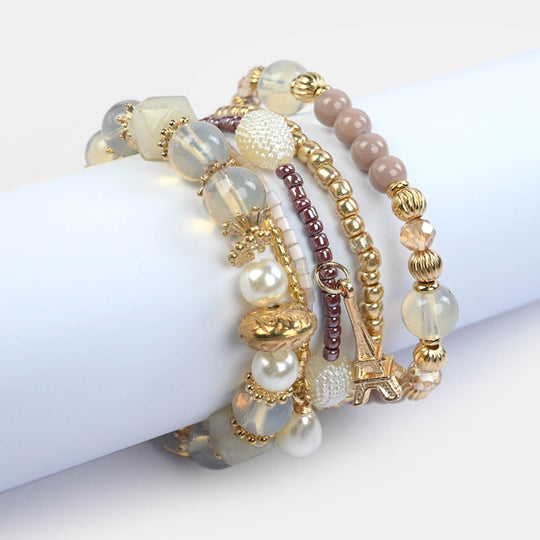 Fancy Crystal Beaded Bracelet for Girls