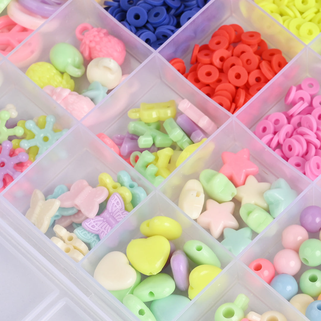 Girls Beads Set For Creative Play With Scissor