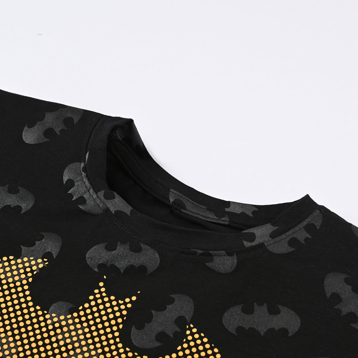 Boys China Fabric T-Shirt F/S Batman-BLACK