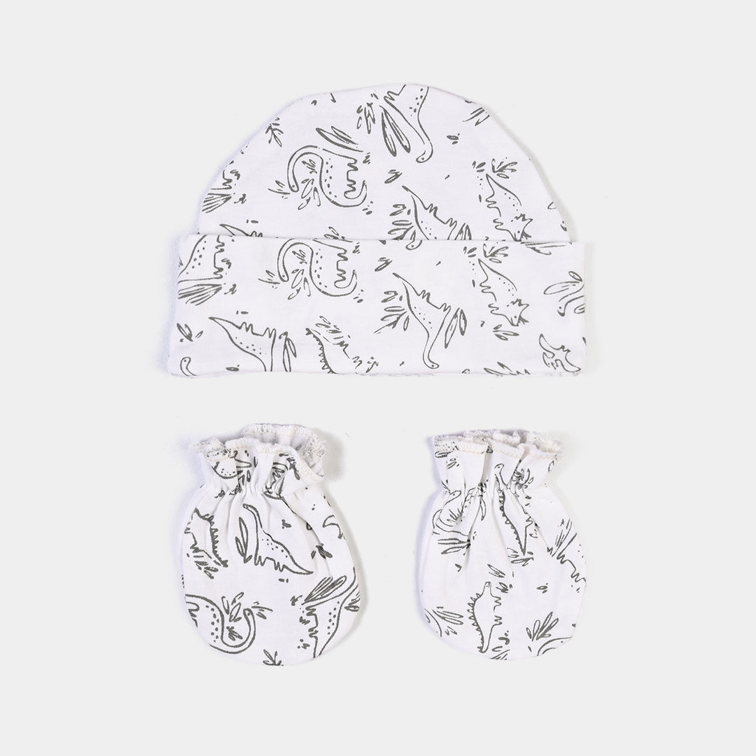 Baby Swaddle with Cap & Mittens Set