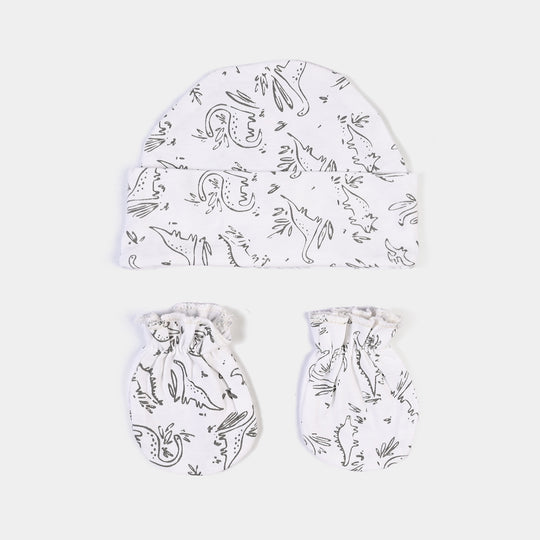 Baby Swaddle with Cap & Mittens Set