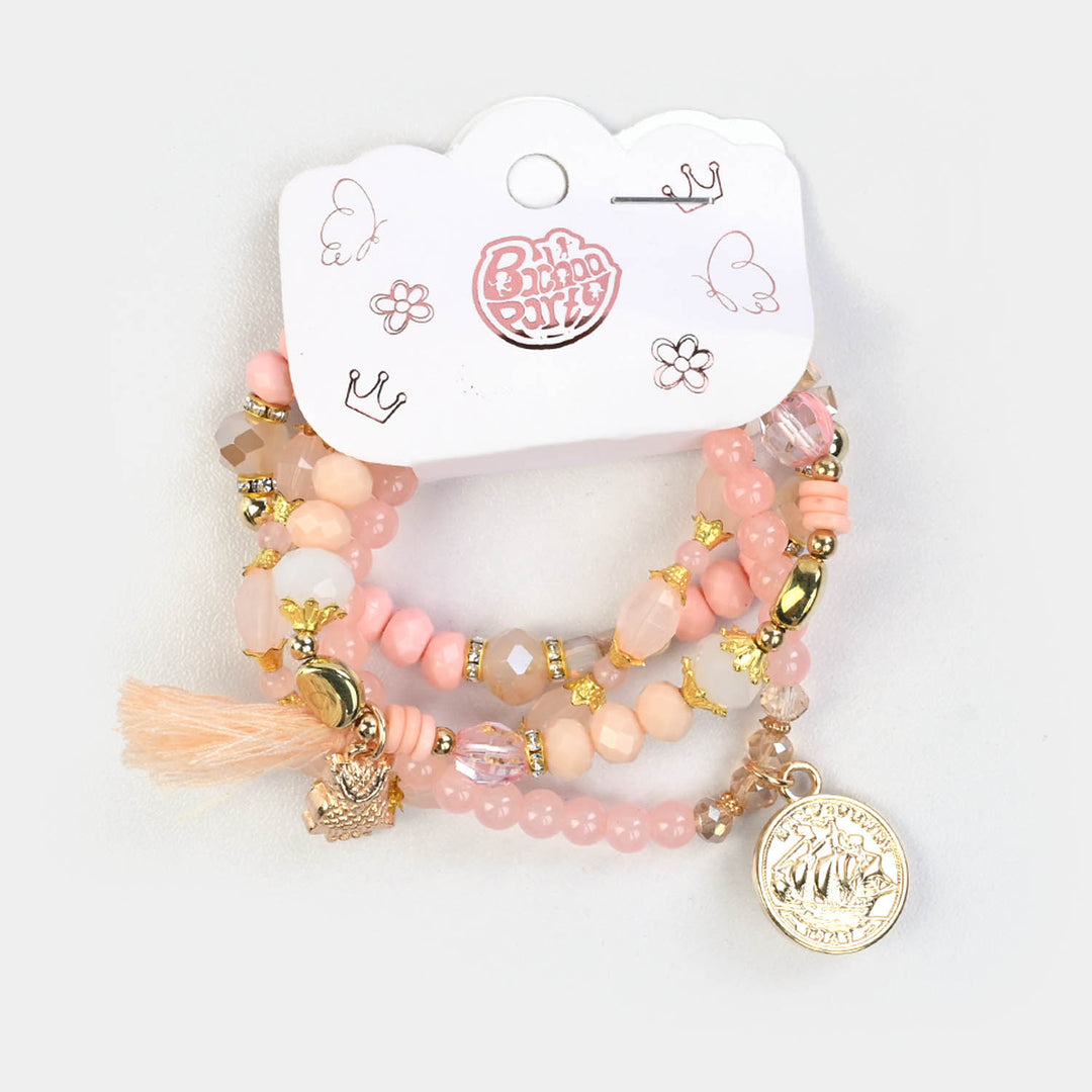 Fancy Crystal Beaded Bracelet for Girls