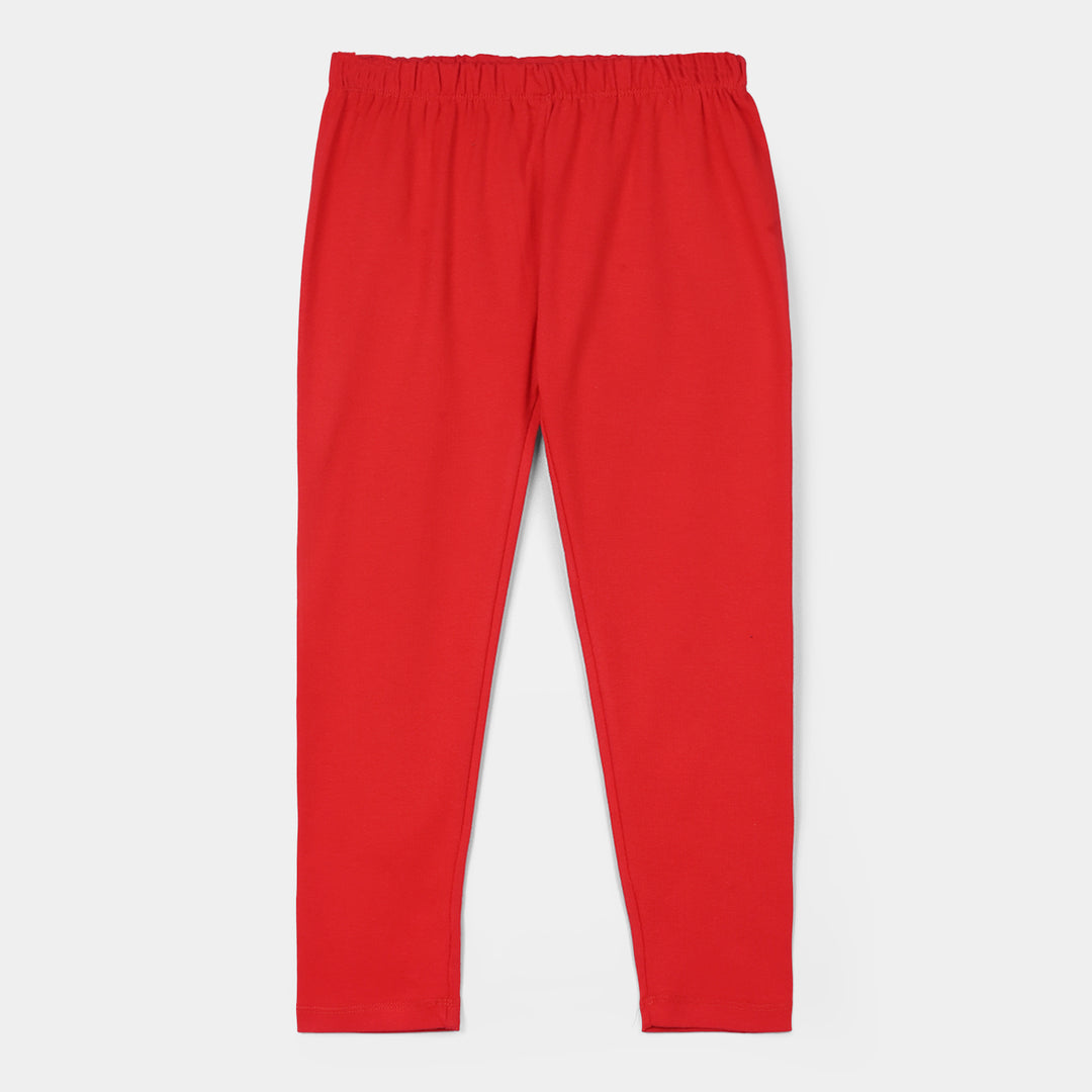 Girls Rib TIGHTS - Red