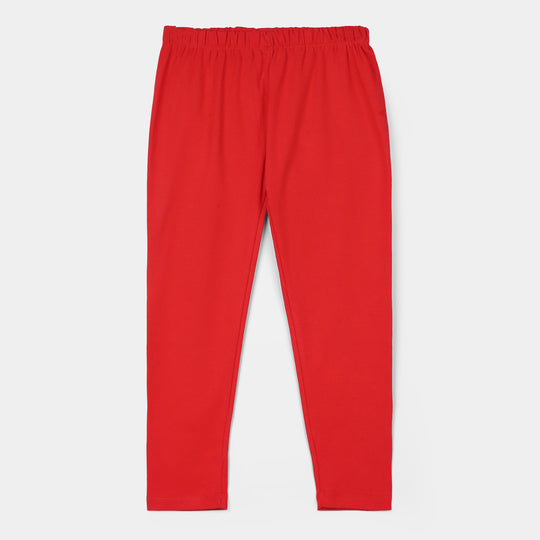 Girls Rib TIGHTS - Red