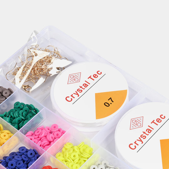 Girls Beads Set For Creative Play With Scissor