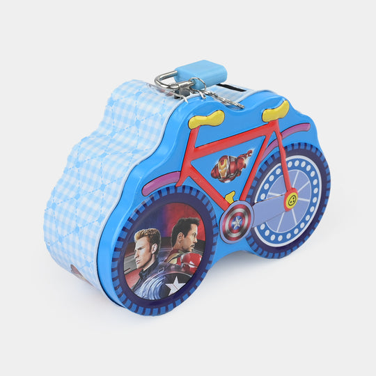 Metal Coin/Money Box with Lock For Kids