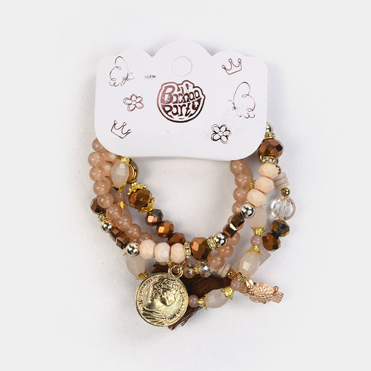 Fancy Crystal Beaded Bracelet for Girls