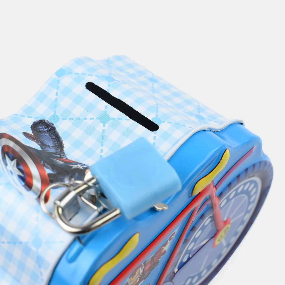 Metal Coin/Money Box with Lock For Kids