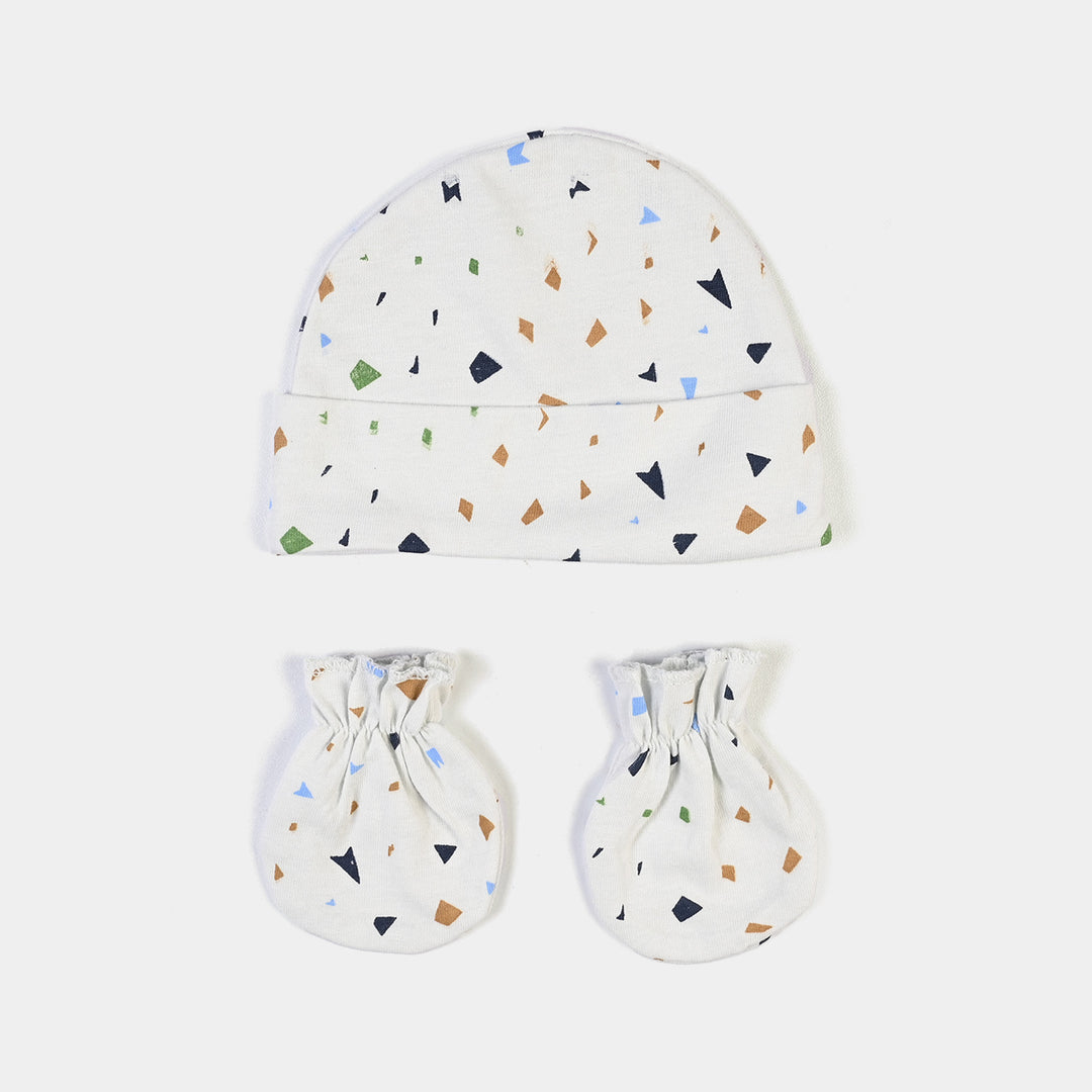 Baby Swaddle with Cap & Mittens Set