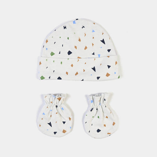 Baby Swaddle with Cap & Mittens Set