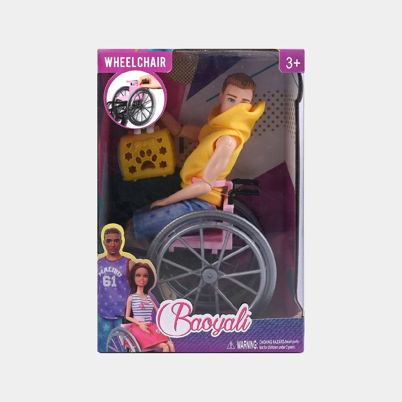 Cute Stylish Wheelchair Doll