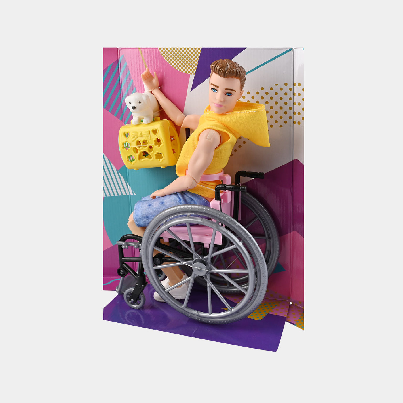 Cute Stylish Wheelchair Doll