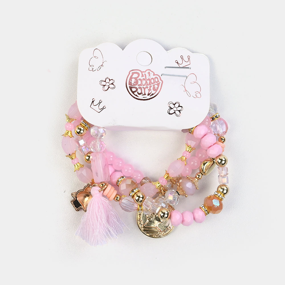 Fancy Crystal Beaded Bracelet for Girls