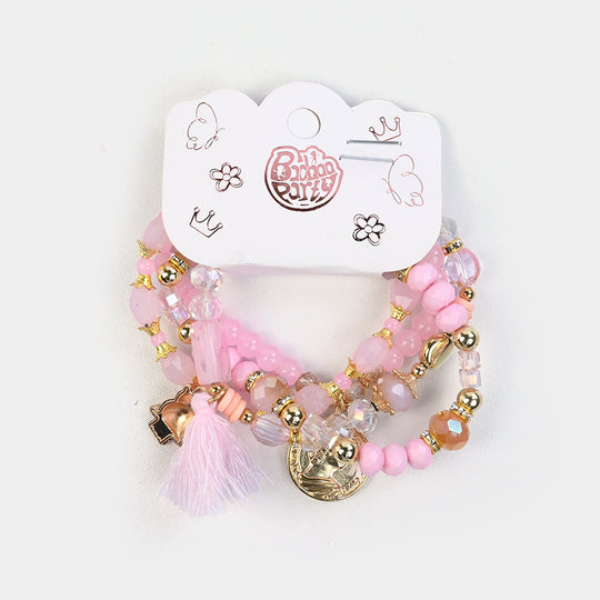 Fancy Crystal Beaded Bracelet for Girls