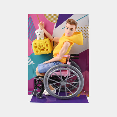 Cute Stylish Wheelchair Doll