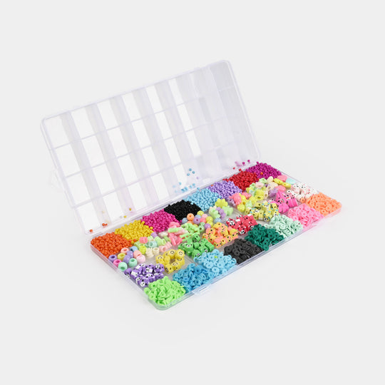 Girls Beads Set For Creative Play With Tweezers