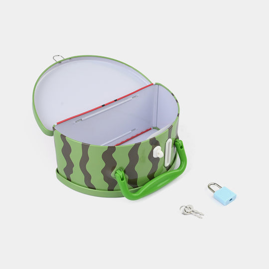 Metal Coin/Money Box with Lock For Kids
