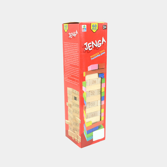 Jenga Game with Wooden Blocks, Stacking Tower Game | 60PCS