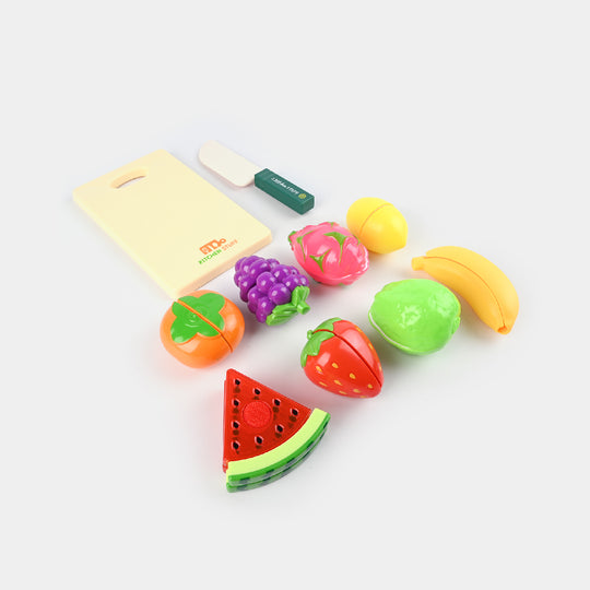 Cutting Vegetables & Fruits Toy Play Set For Kids