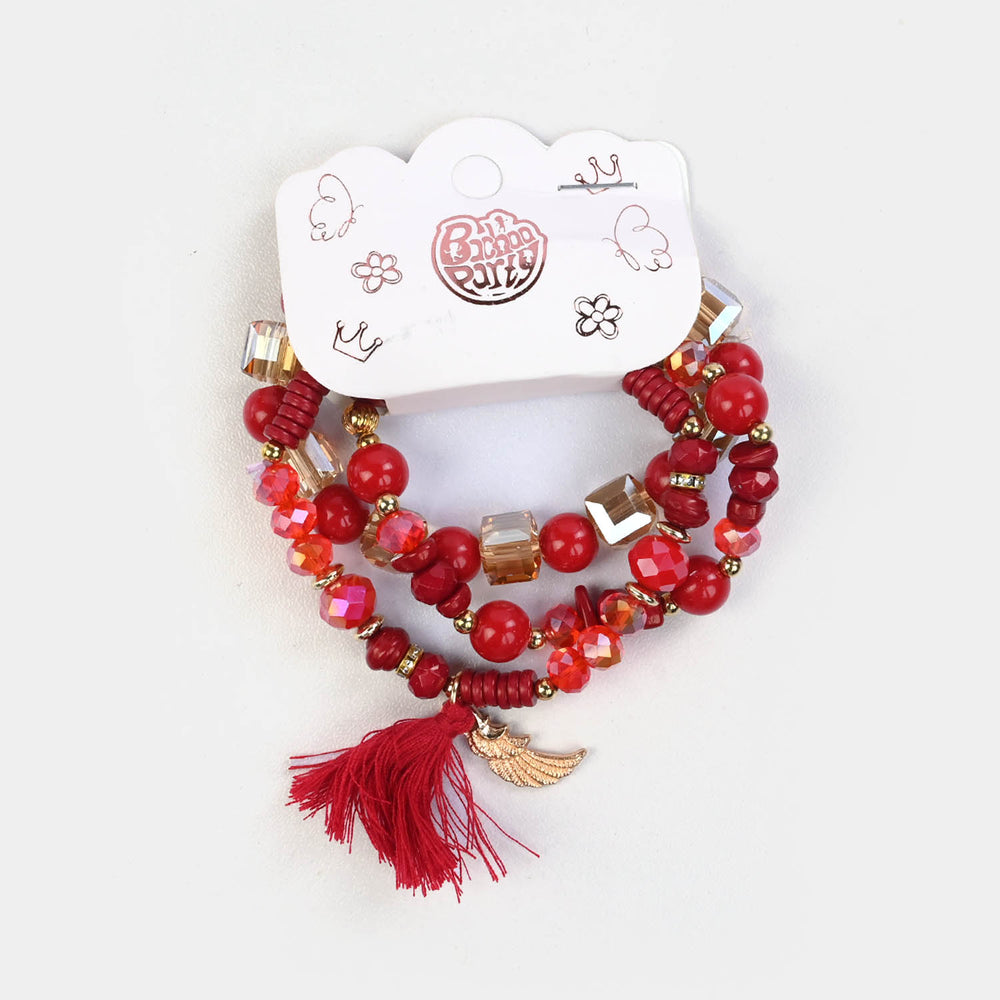 Fancy Crystal Beaded Bracelet for Girls