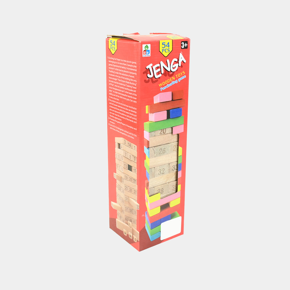 Jenga Game with Wooden Blocks, Stacking Tower Game | 54PCS