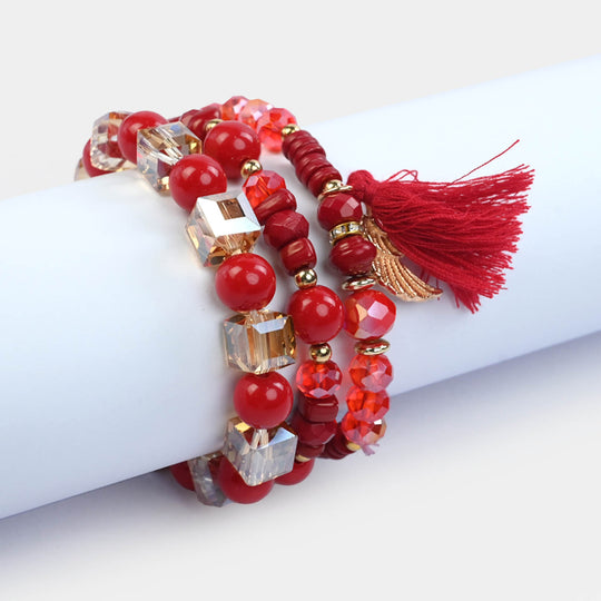 Fancy Crystal Beaded Bracelet for Girls