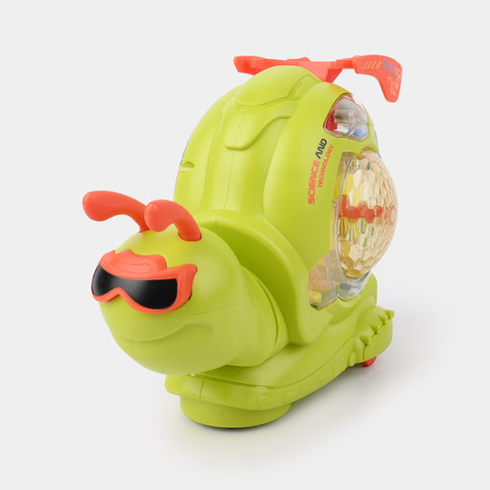 Universal Electric Snail Car with Light & Music for Kids