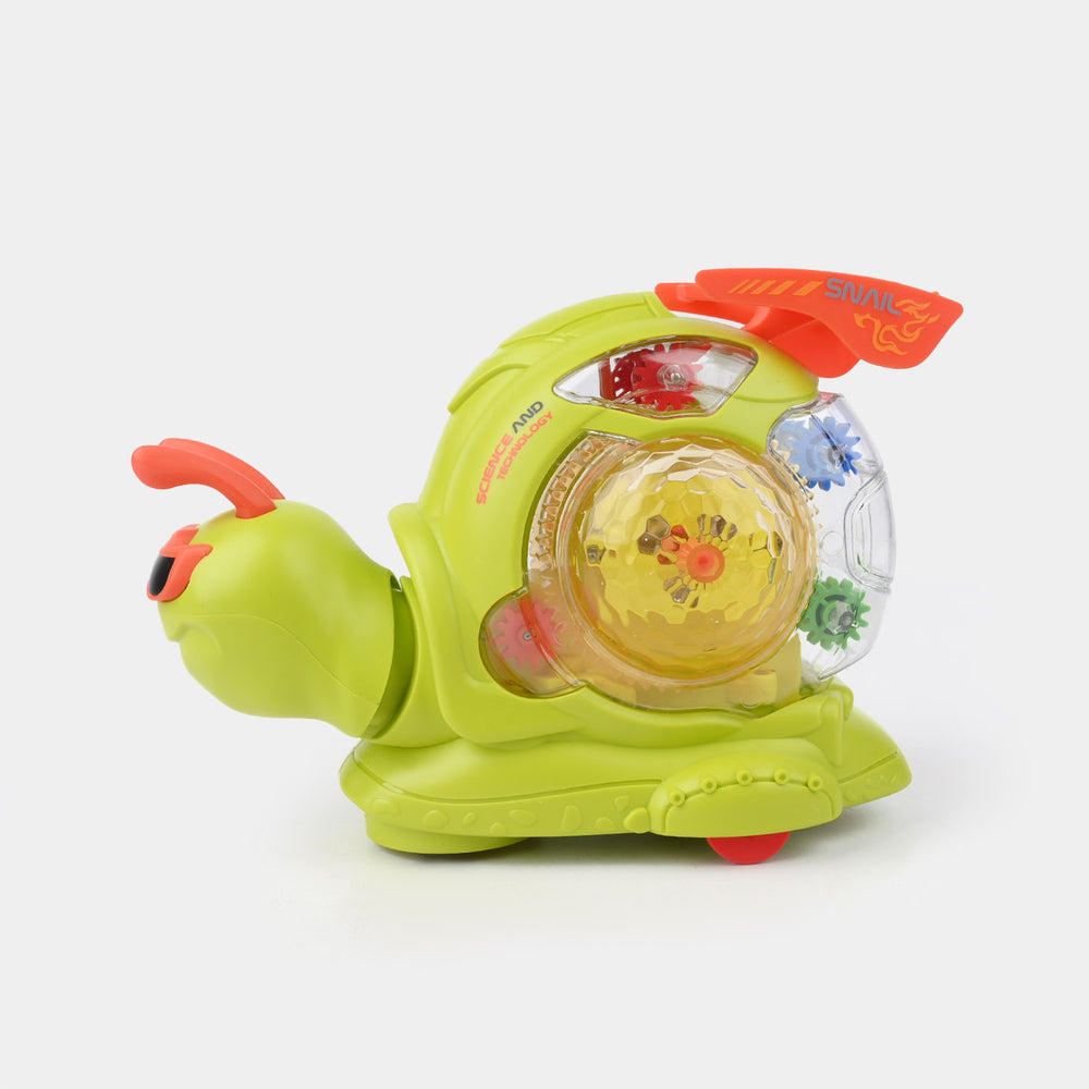 Universal Electric Snail Car with Light & Music for Kids