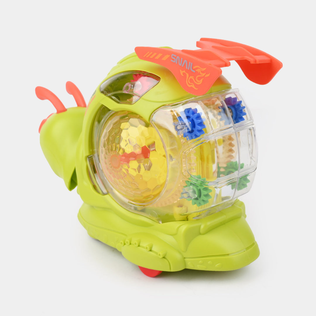 Universal Electric Snail Car with Light & Music for Kids