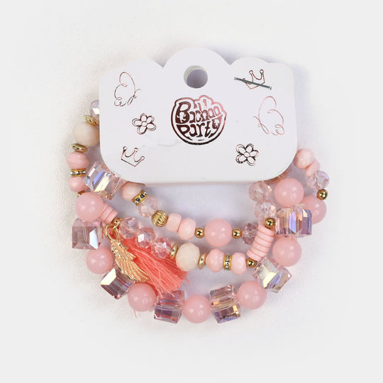 Fancy Crystal Beaded Bracelet for Girls