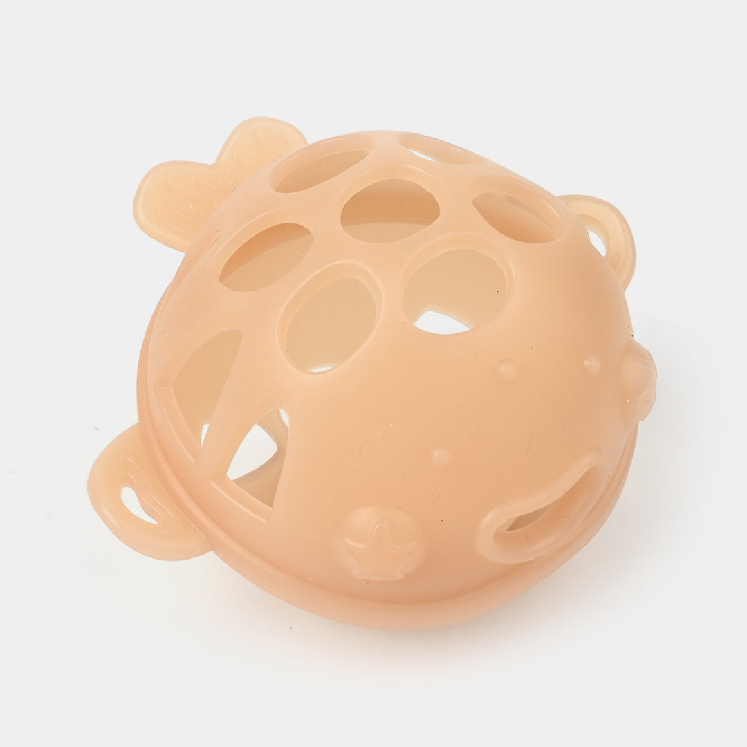 Soft Silicone Rattle Ball Teether 6M+