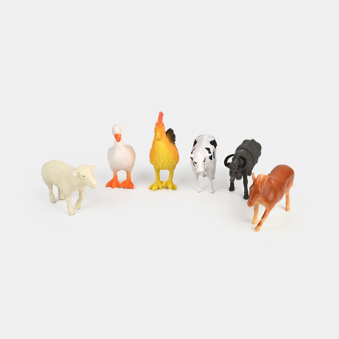 Farm Animal Play Set 6 Pcs