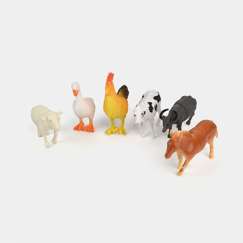 Farm Animal Play Set 6 Pcs