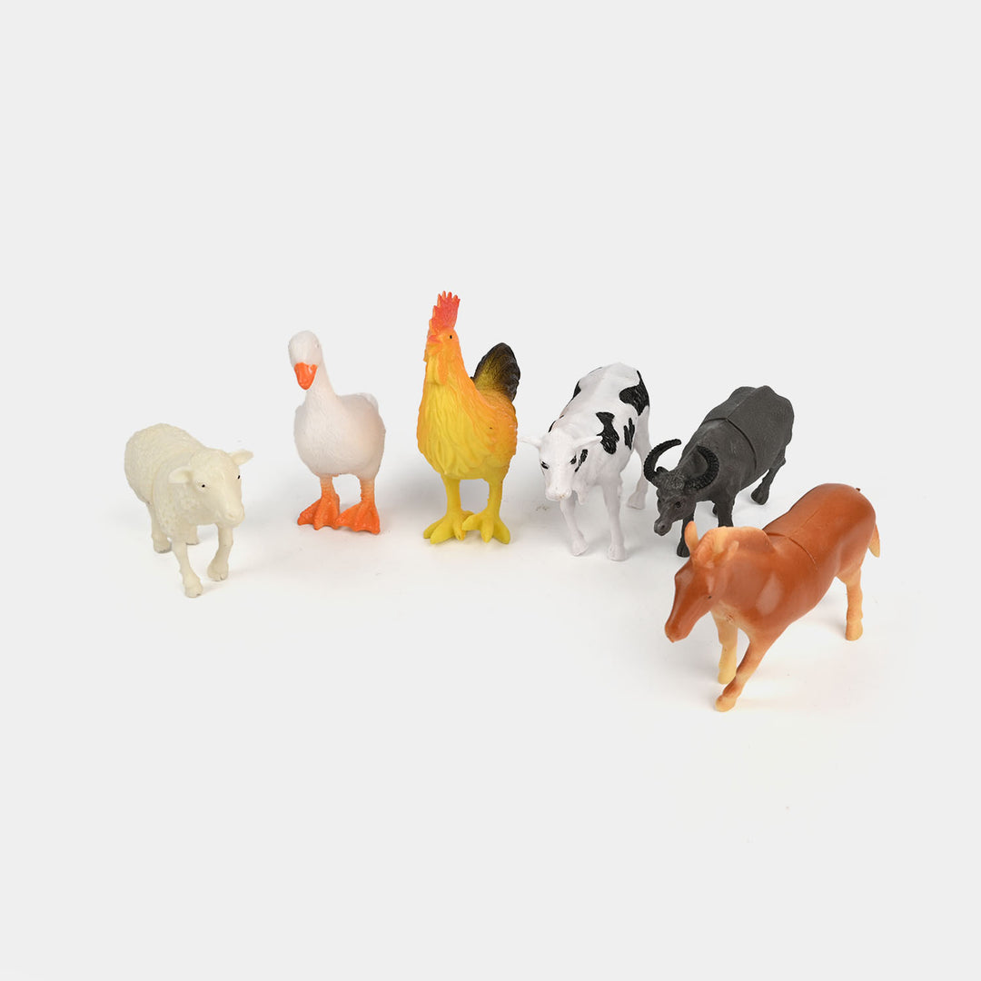 Farm Animal Play Set 6 Pcs